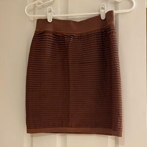 Light brown bodycon skirt